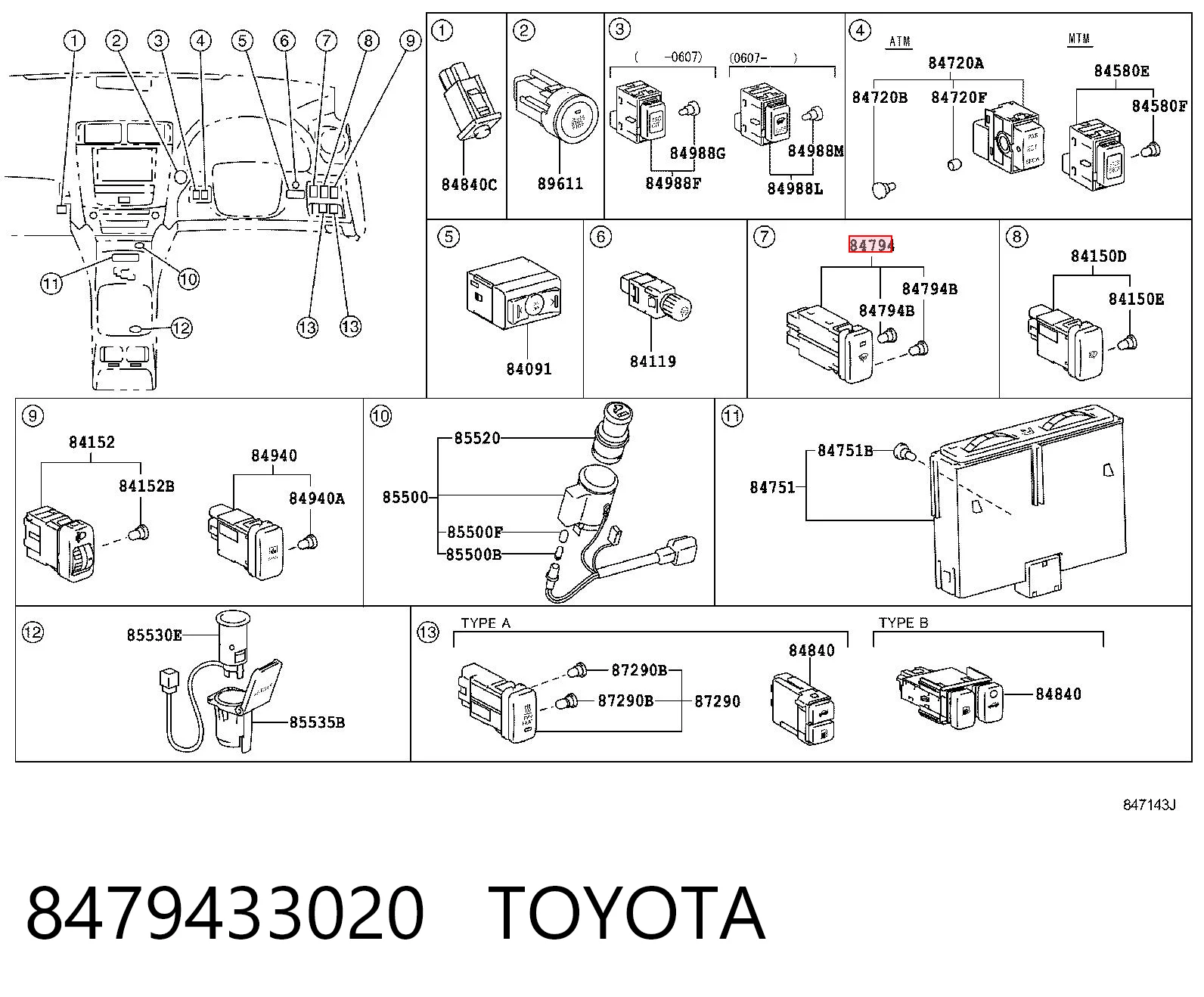 8479433020 Toyota