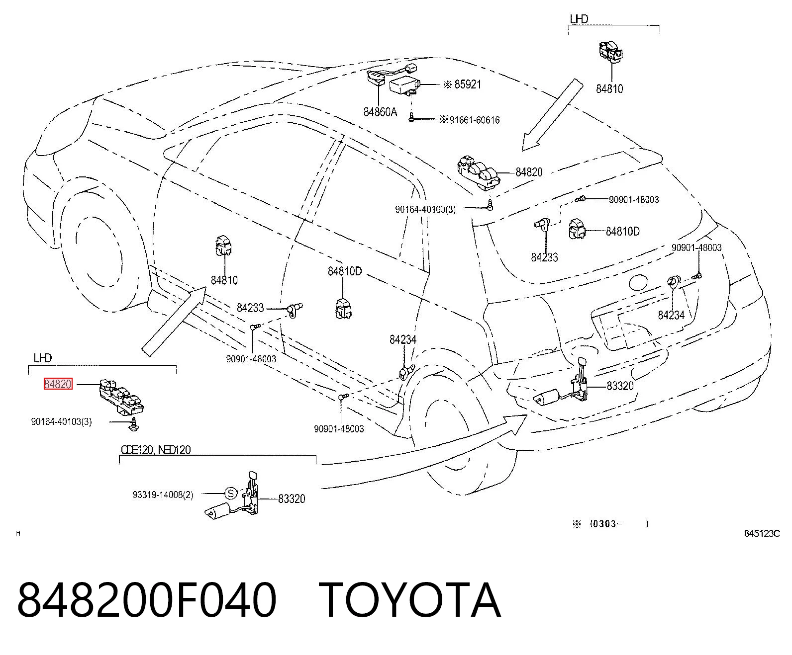 848200F040 Toyota