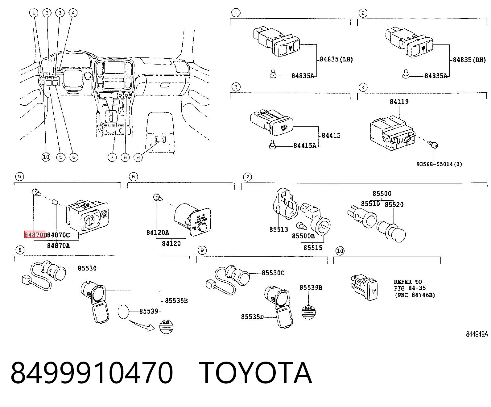 8499910470 Toyota