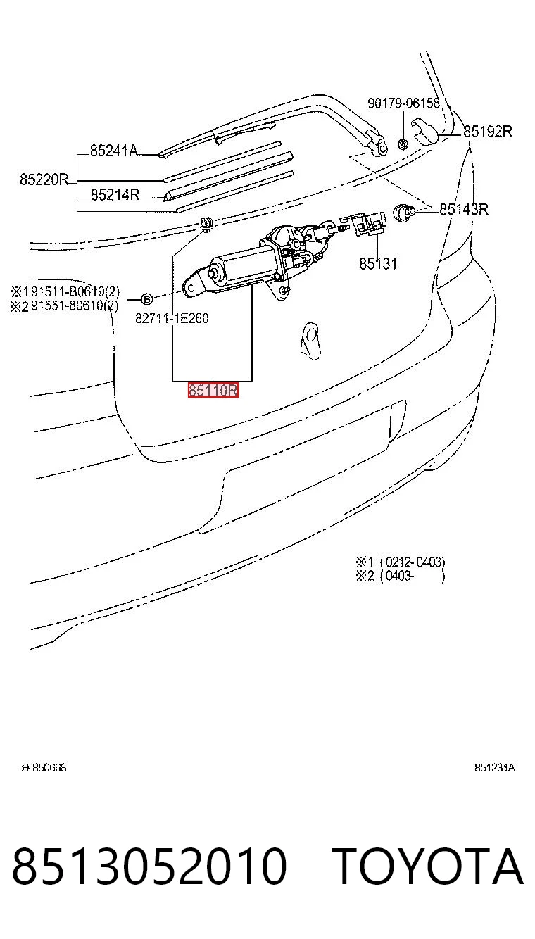 8513052010 Toyota