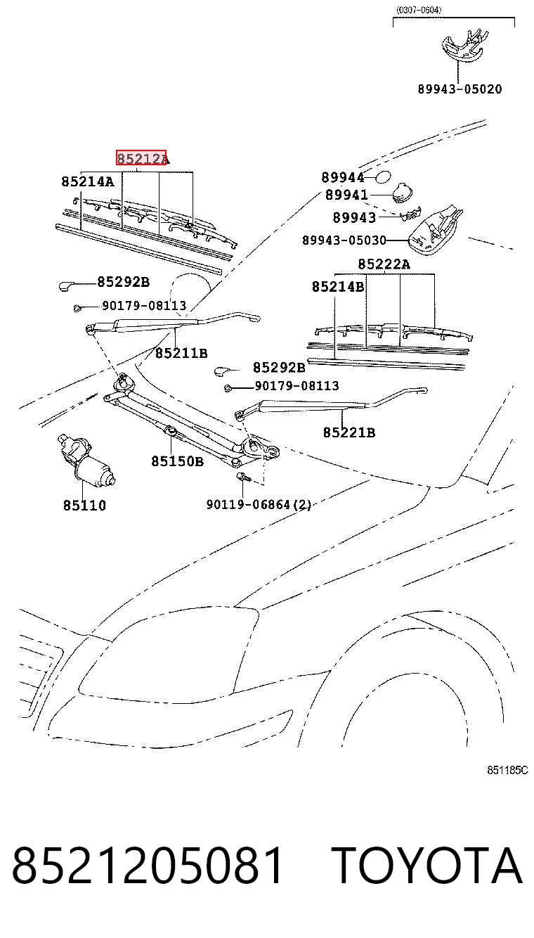 8521205081 Toyota