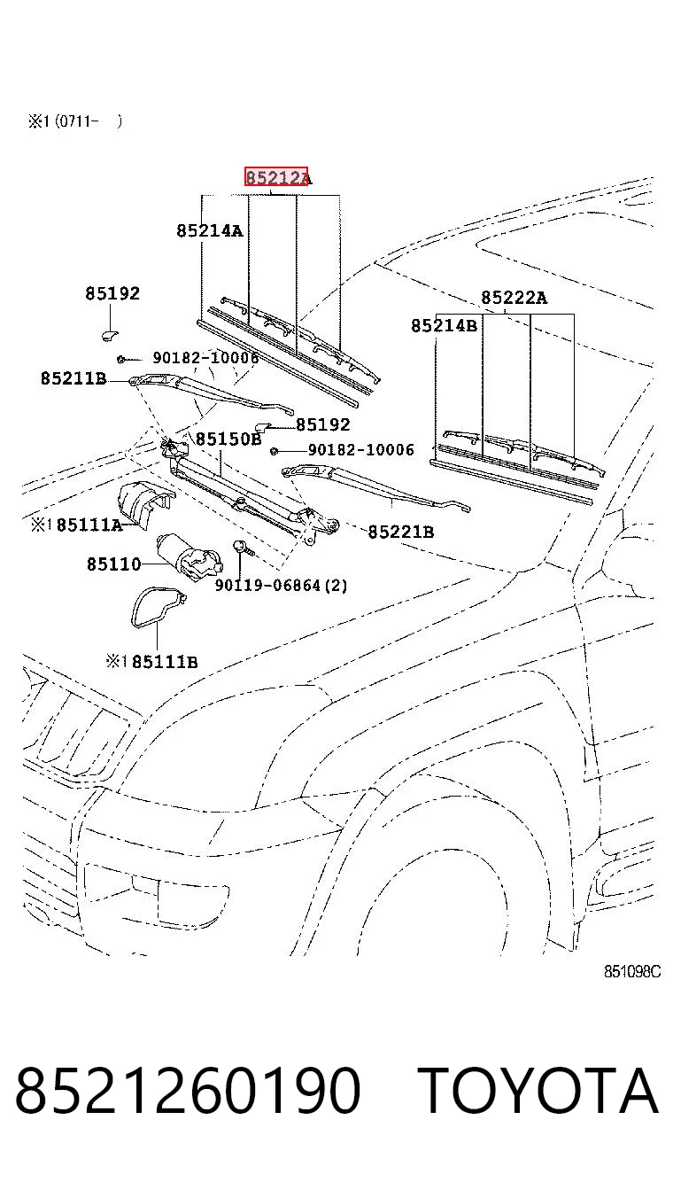 8521260190 Toyota