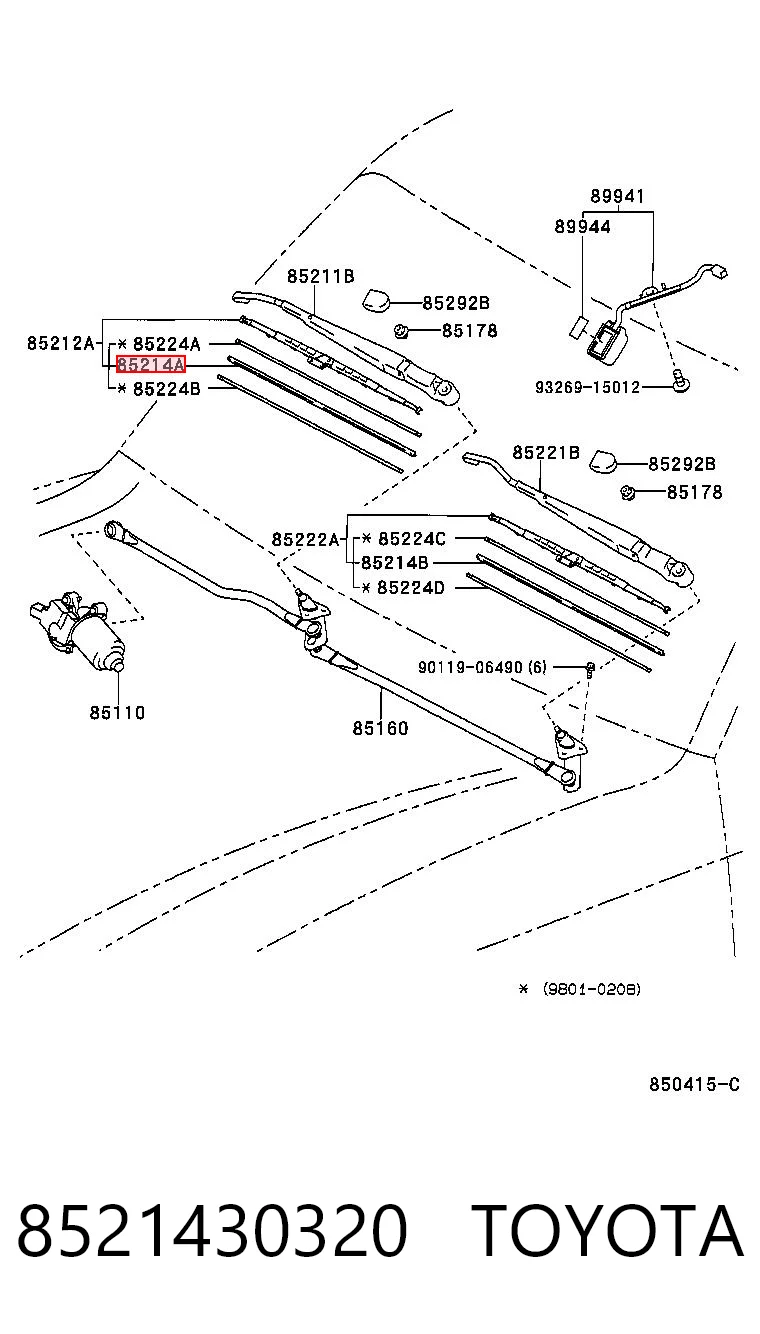 8521430320 Toyota