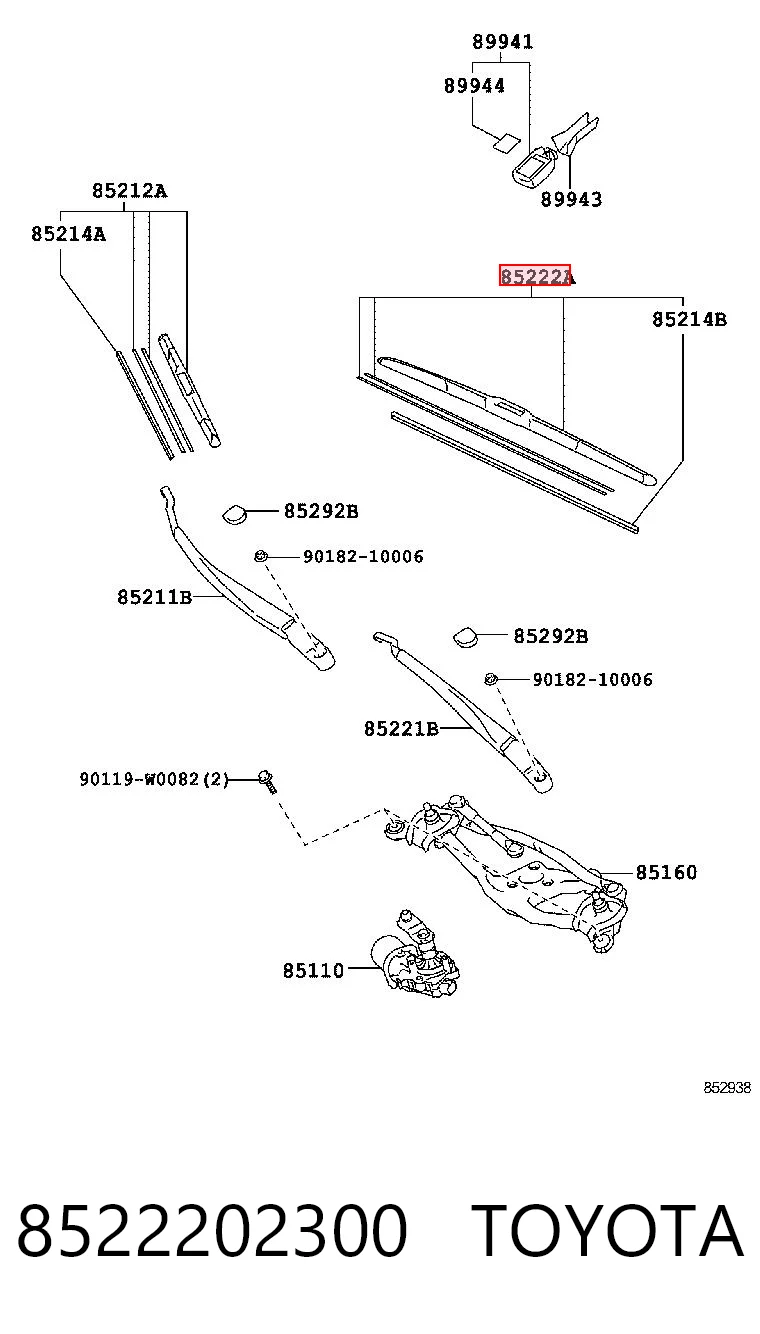 8522202300 Toyota