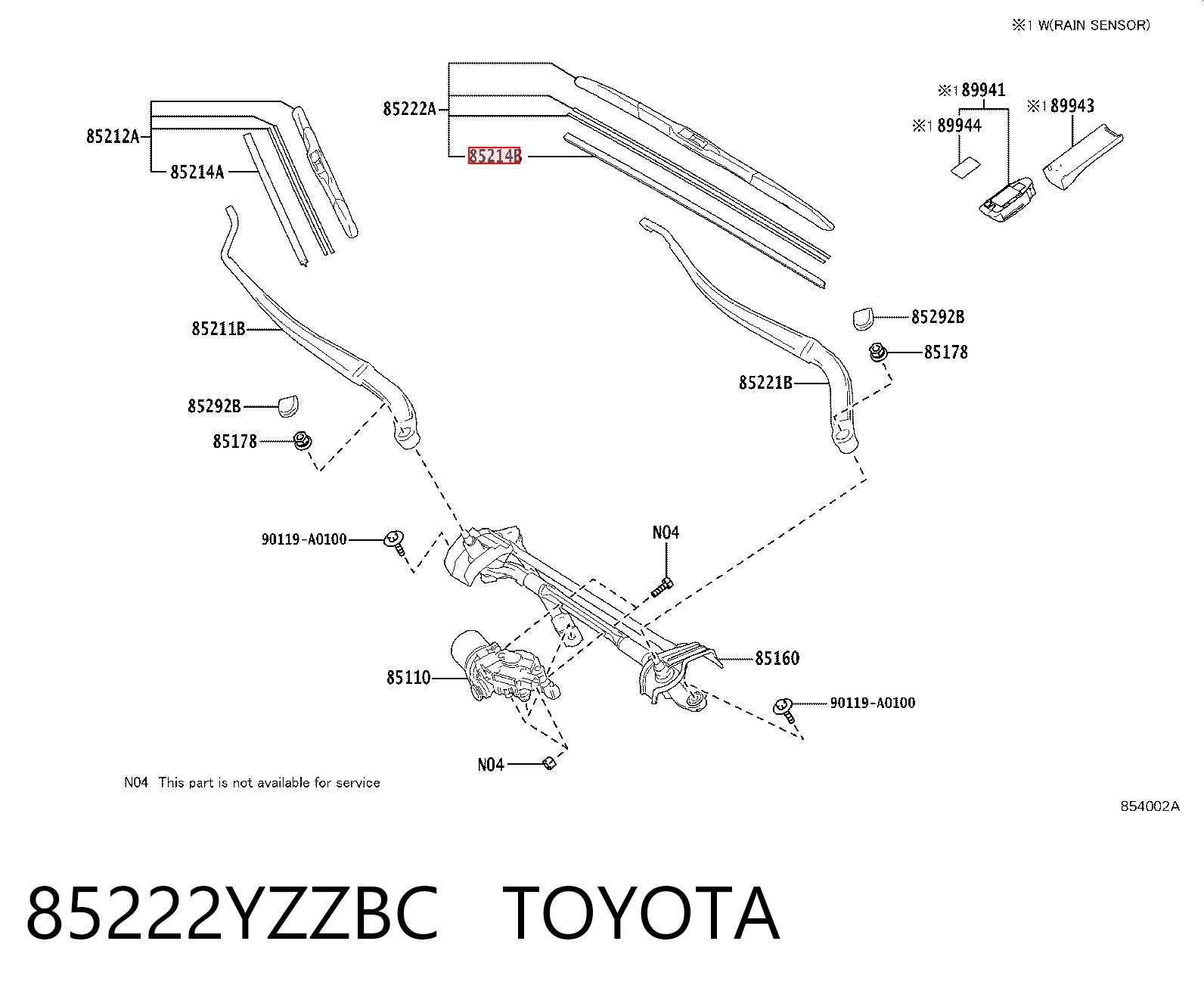 85222YZZBC Toyota