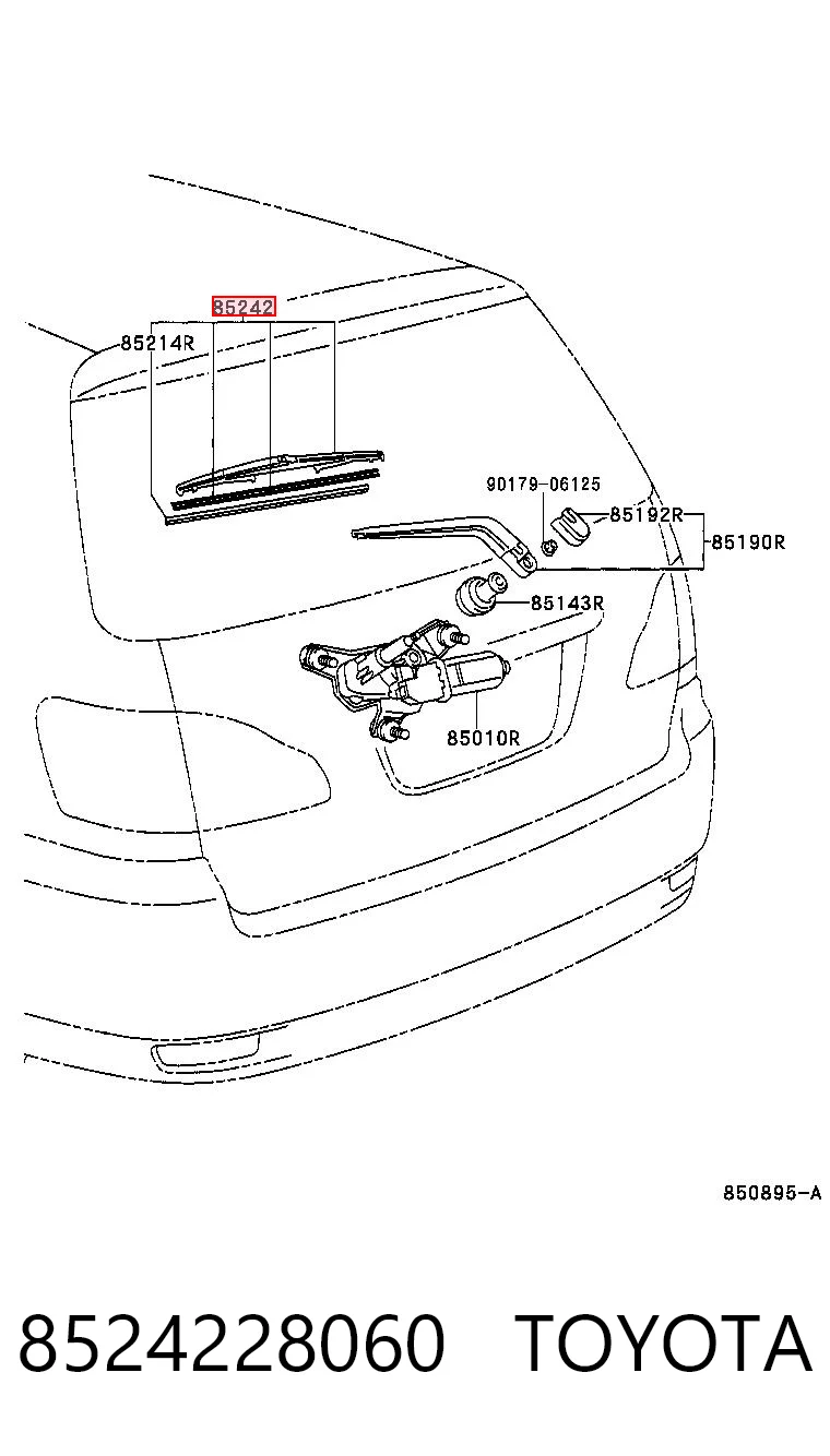 Pióro wycieraczki szyby tylnej Peugeot/Citroen 1611351680 cena, od 8,44 USD