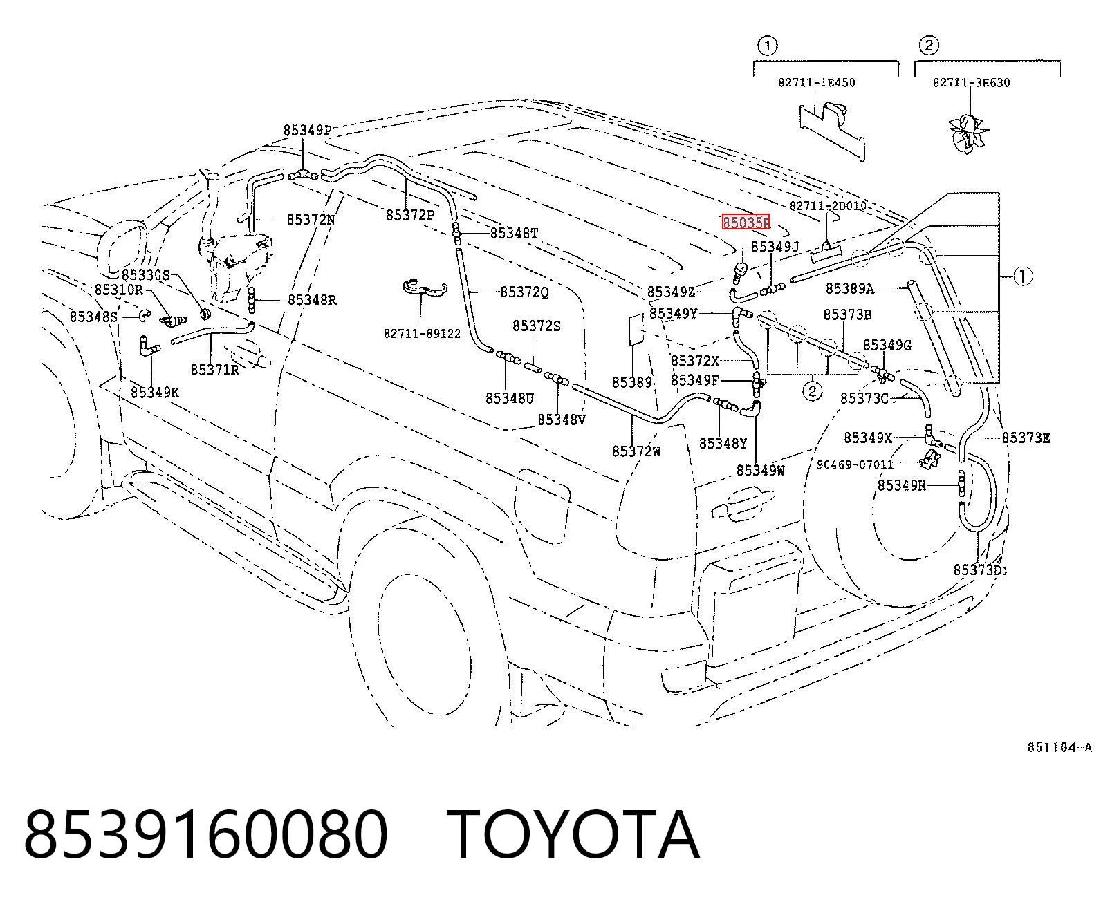 8539160080 Toyota