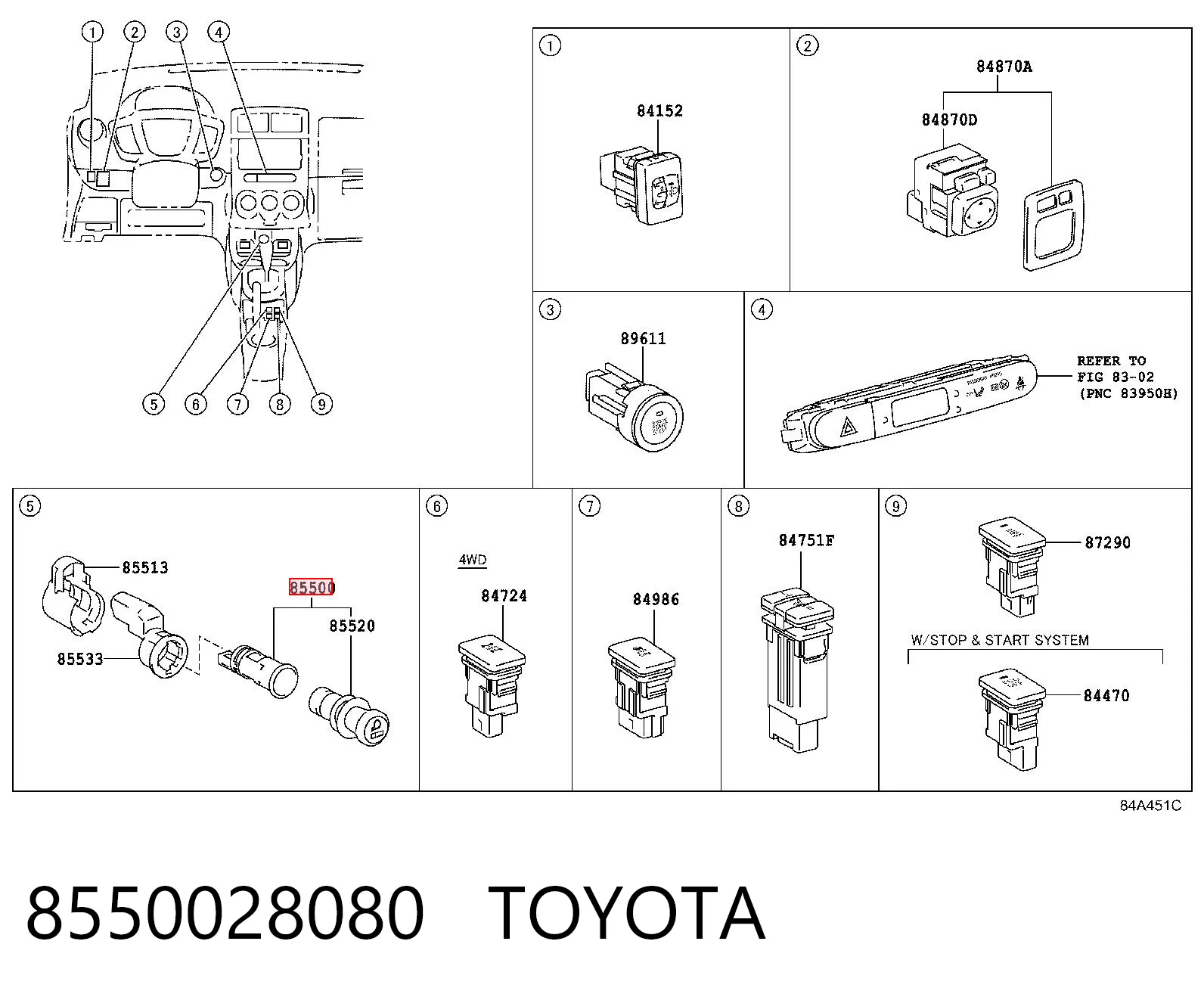 Zapalniczka do Toyota Tundra  K5, K6
