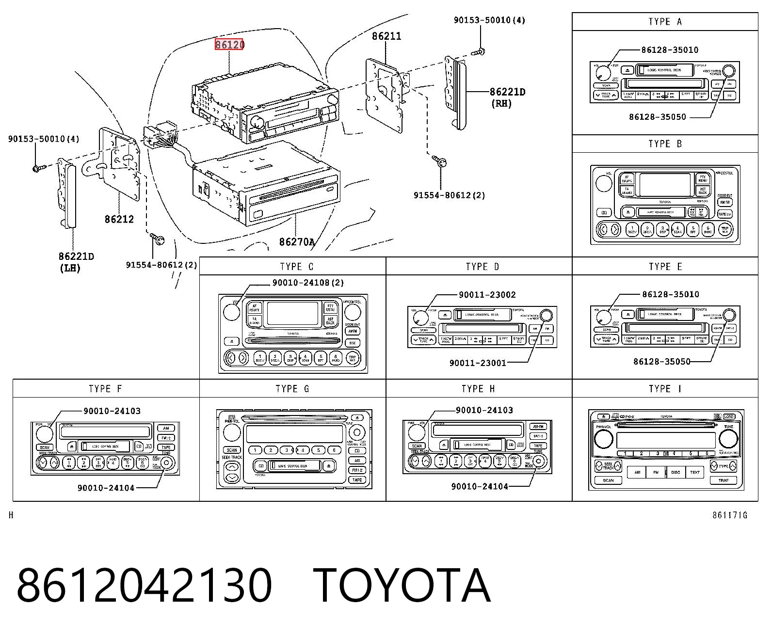 8612042130 Toyota