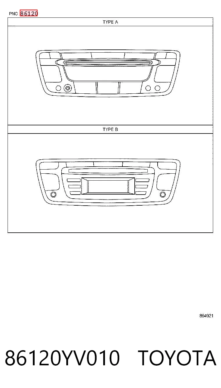 86120YV010 Toyota