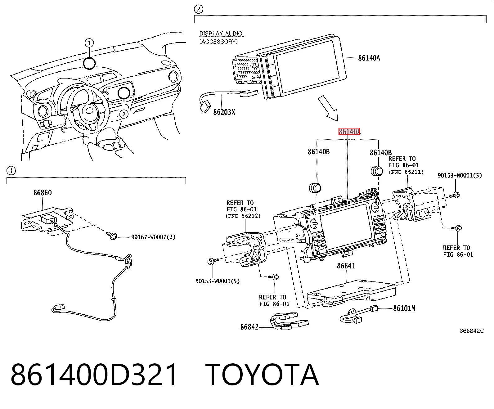861400D321 Toyota