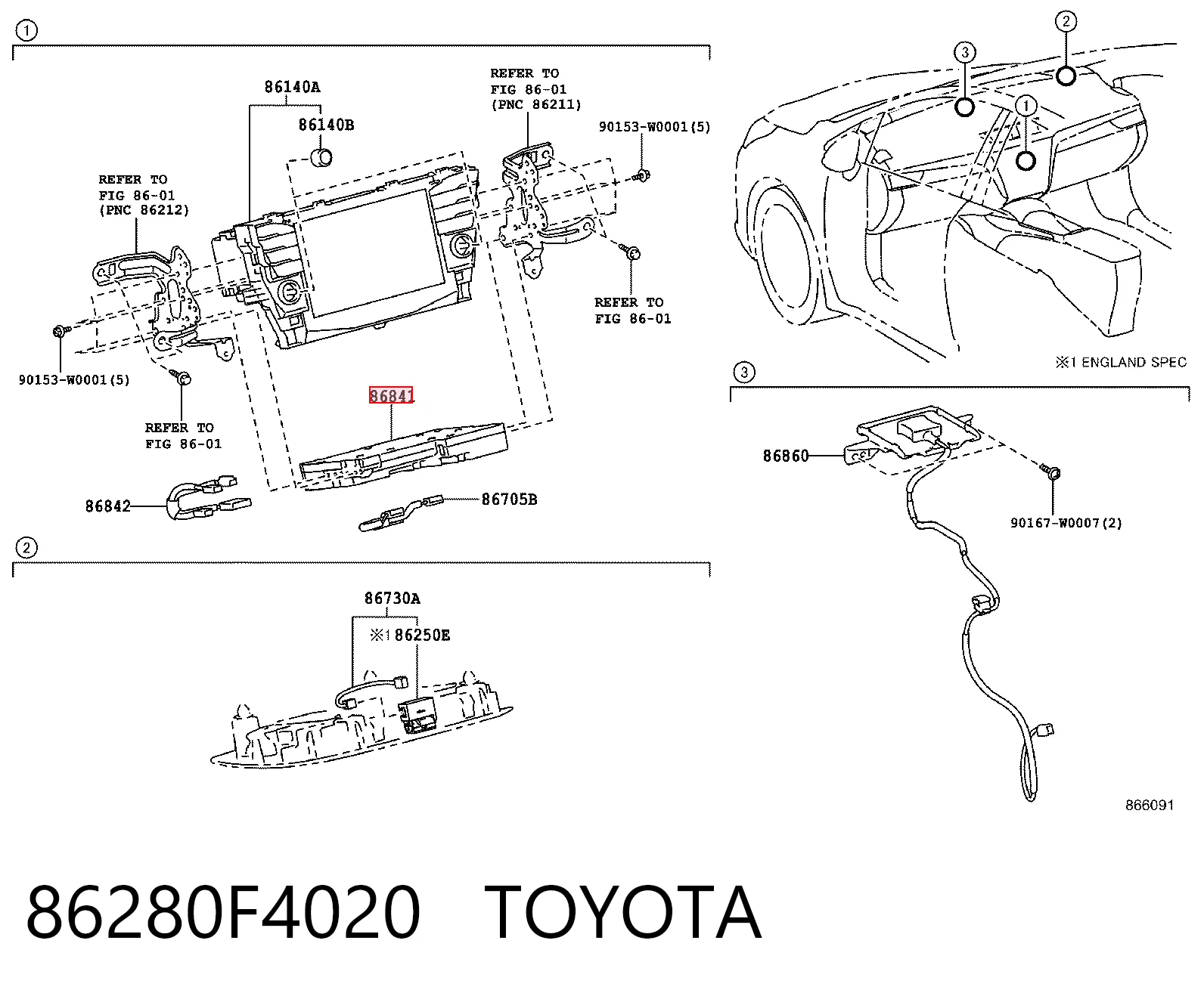 86280F4020 Toyota
