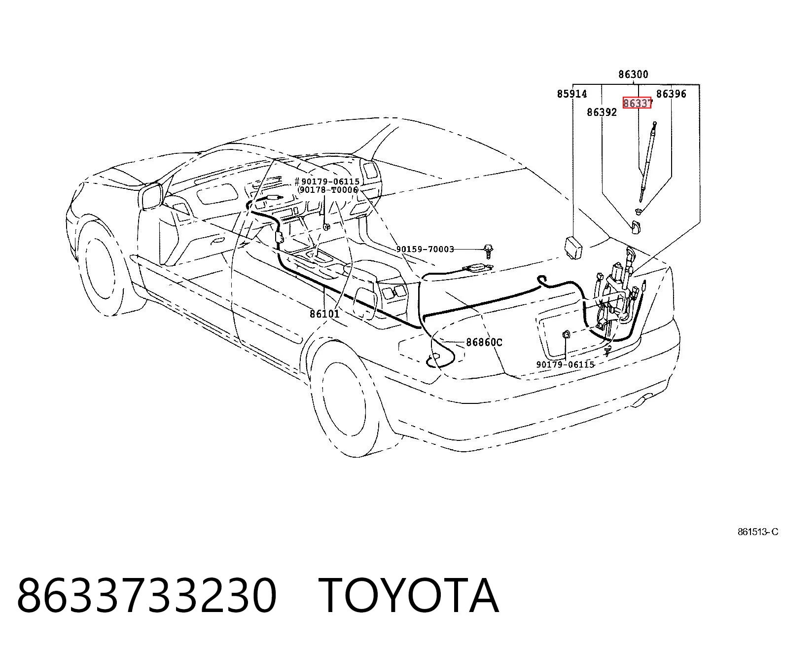 8633733230 Toyota