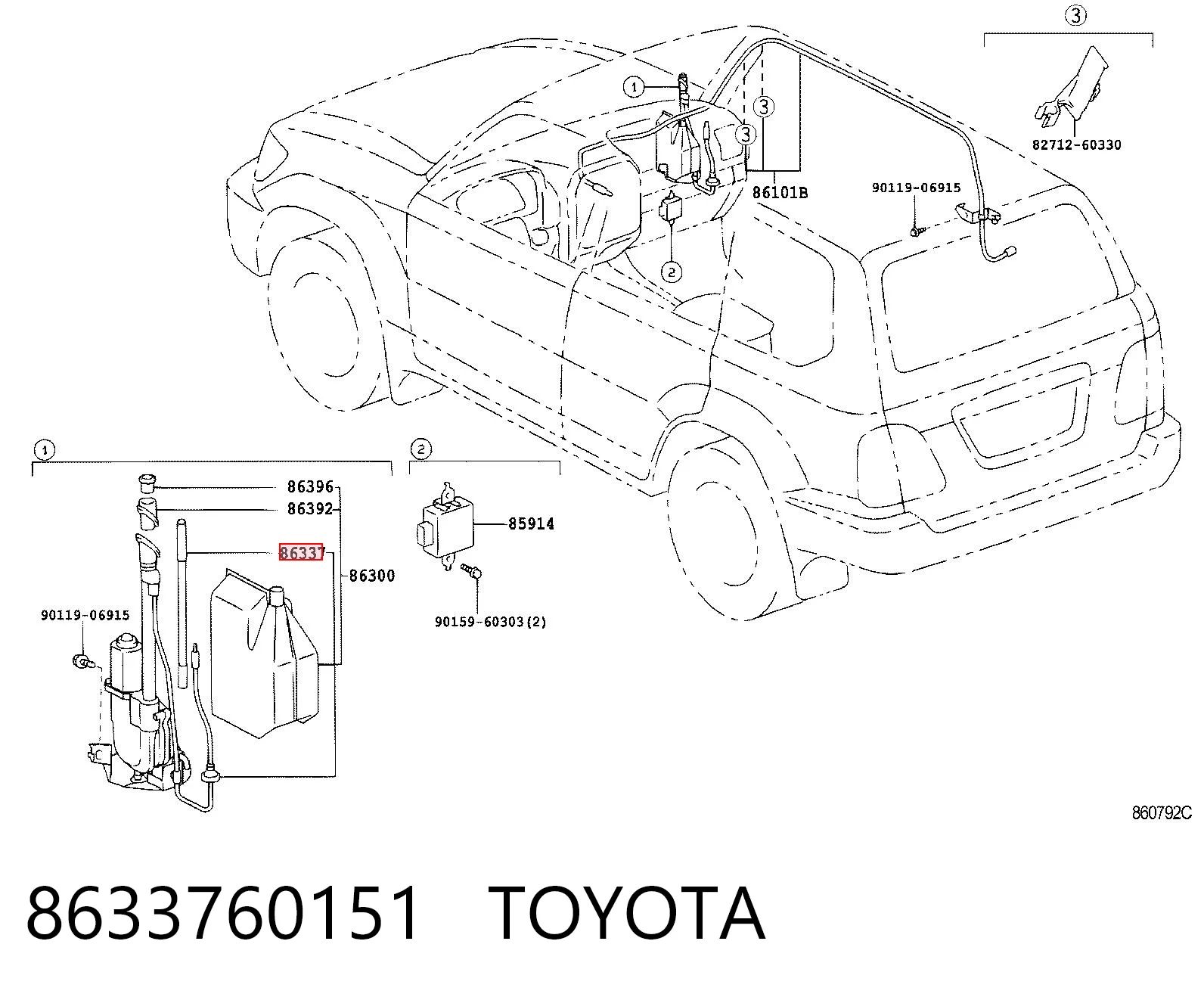 8633760151 Toyota
