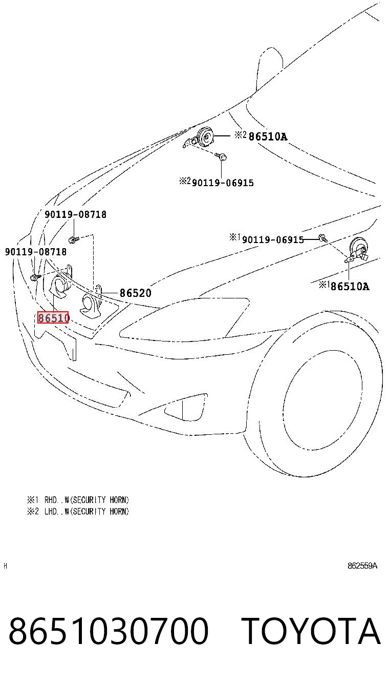 8651030700 Toyota