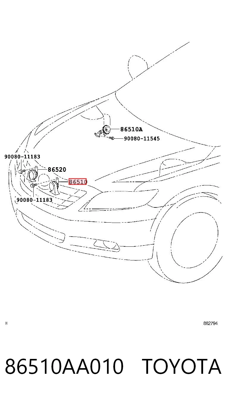 86510AA010 Toyota