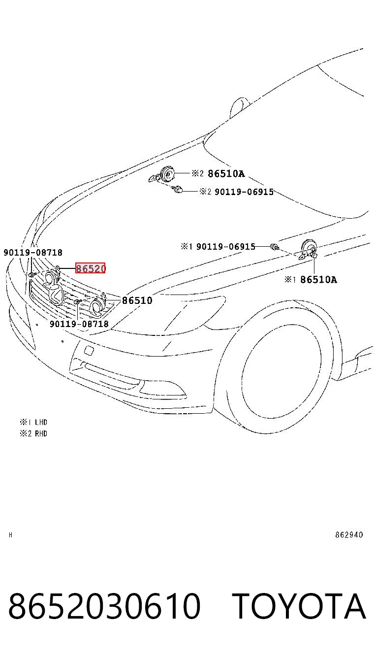 8652030610 Toyota