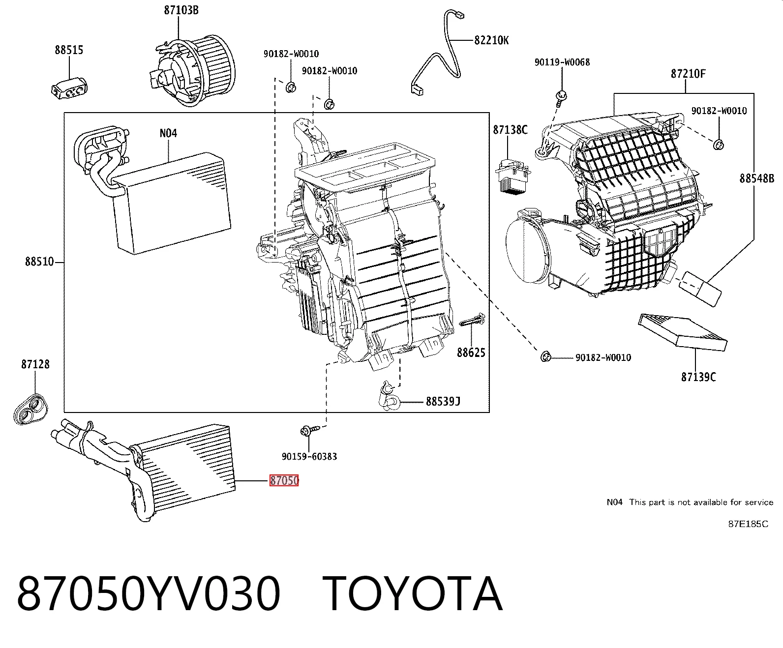 87050YV030 Toyota