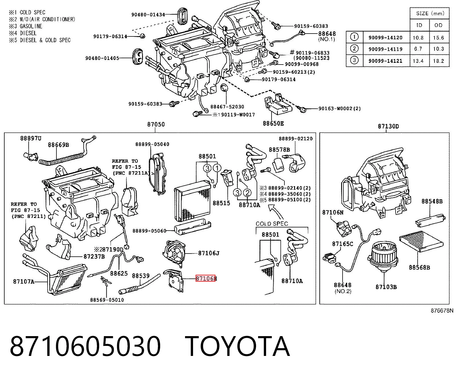 8710605030 Toyota