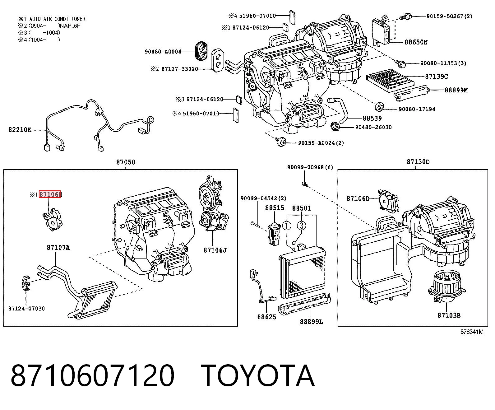 Silniczek klapy nagrzewnicy do Lexus RX 450H/350L/200T L25