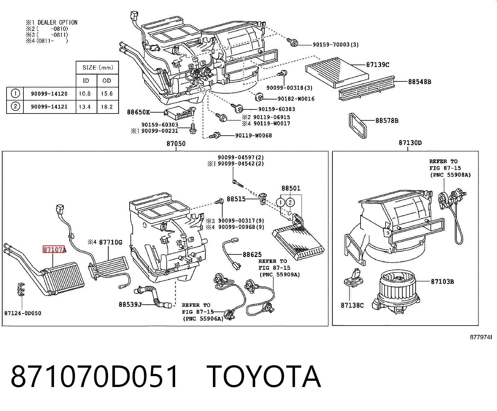  Chłodnica nagrzewnicy (ogrzewacza) Toyota Yaris 