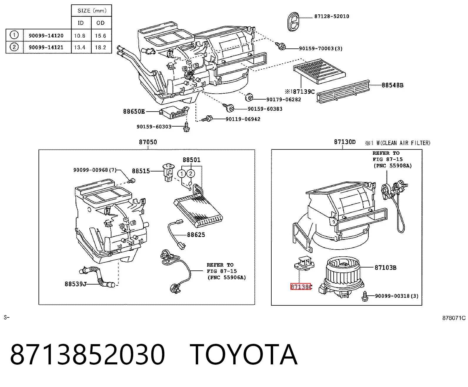 Rezystor wentylatora nagrzewnicy (ogrzewacza kabiny) do Toyota Yaris  P13
