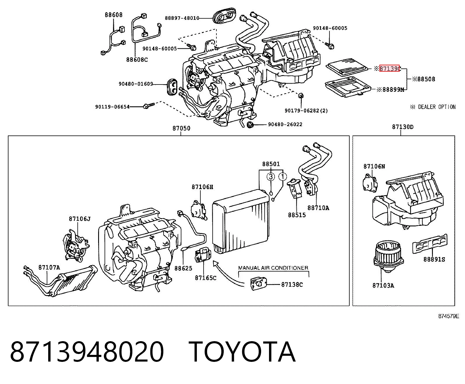 8713948020 Toyota Filtr kabiny