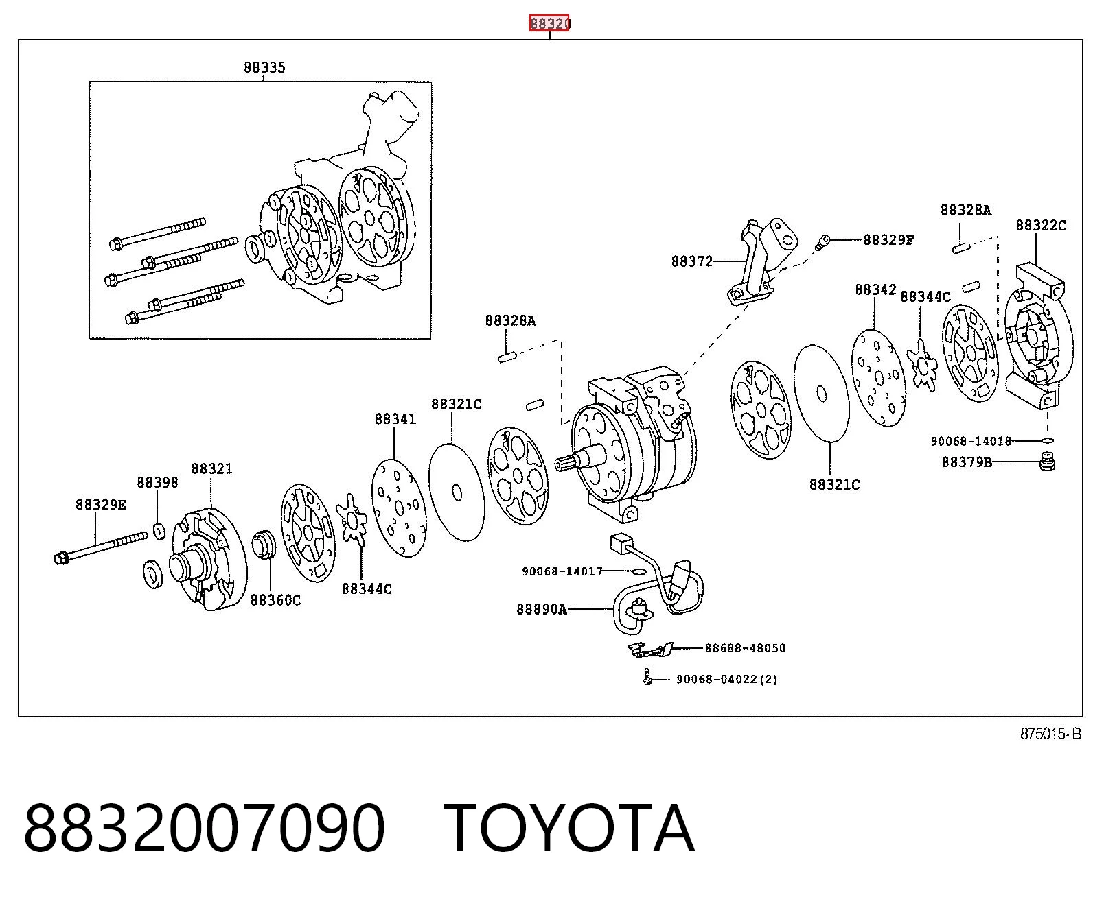8832007090 Toyota
