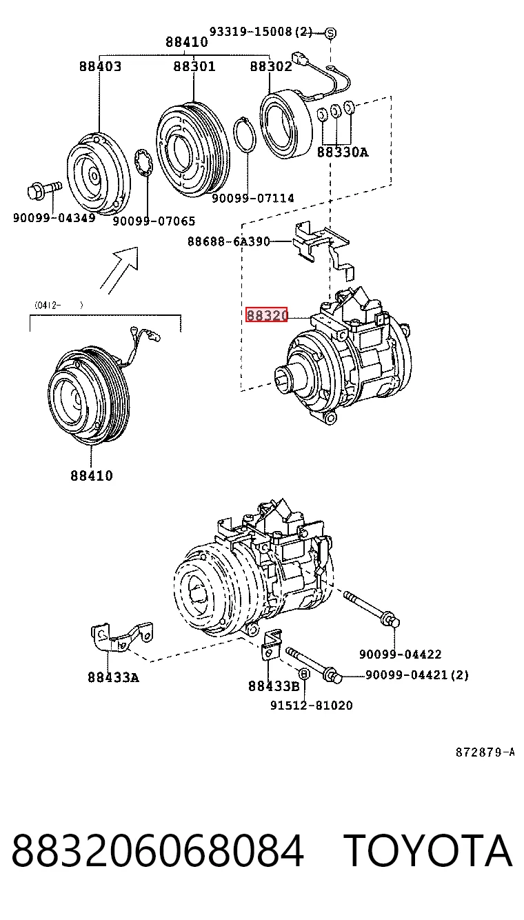 Sprężarka klimatyzacji do Toyota Land Cruiser 100 J10