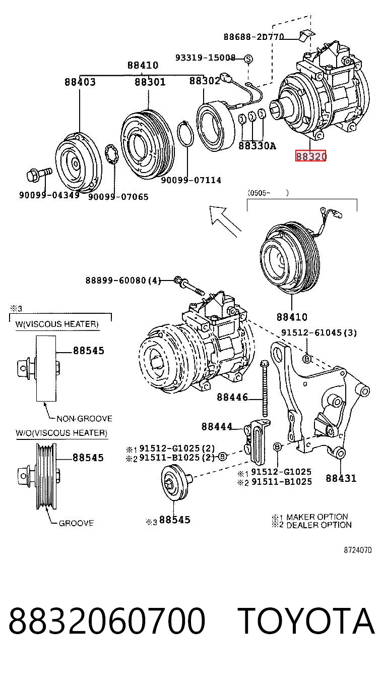 Do koszyka Sprężarka klimatyzacji Toyota Land Cruiser 80 J8