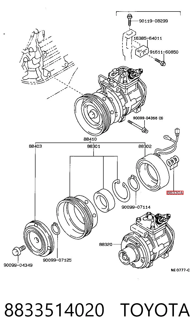 8833514020 Toyota