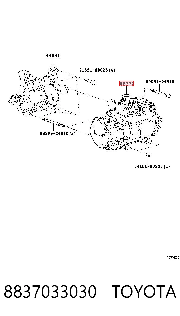 8837033030 Toyota Sprężarka klimatyzacji