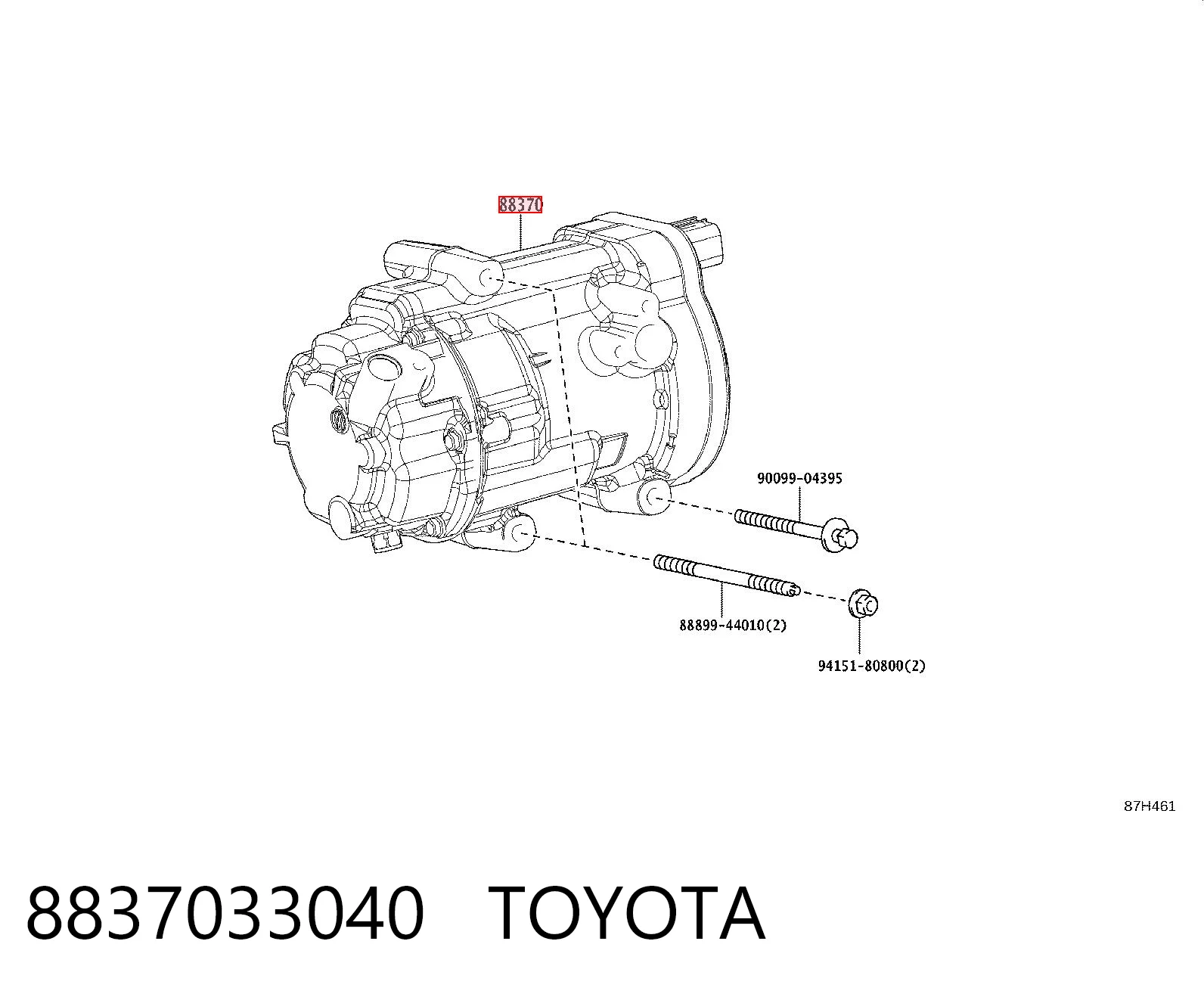 8837033040 Toyota Sprężarka klimatyzacji