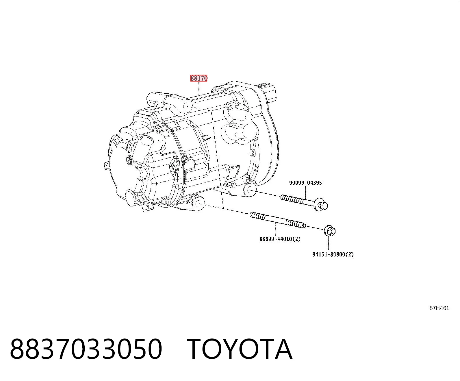 8837033050 Toyota Sprężarka klimatyzacji
