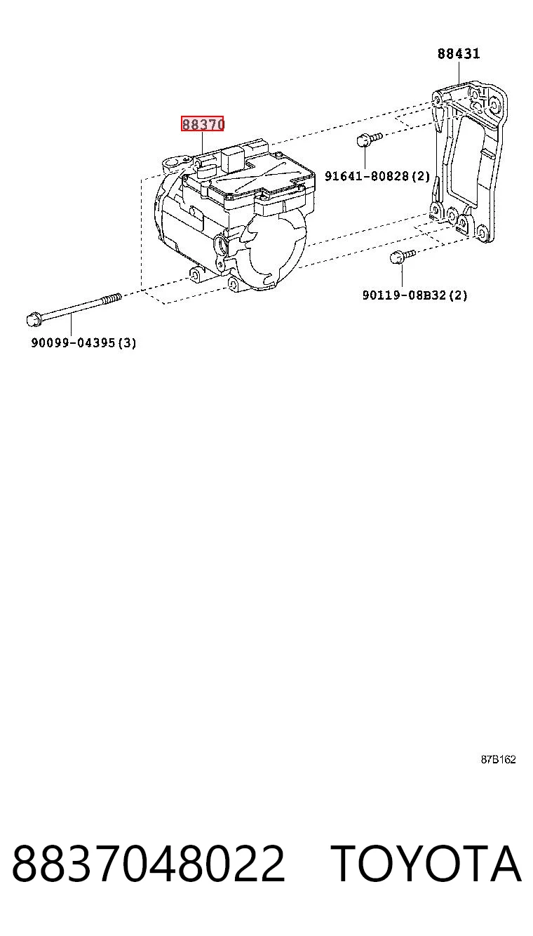 Sprężarka klimatyzacji do Toyota Highlander I ACU2, MCU2