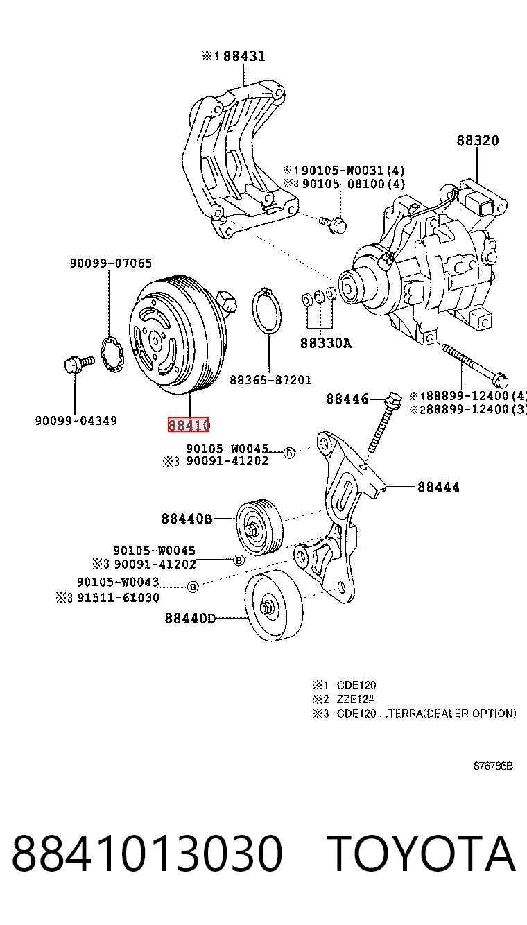 Sprężarka klimatyzacji Toyota Corolla 