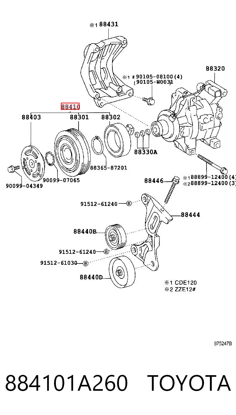Sprężarka klimatyzacji do Subaru Legacy IV B13