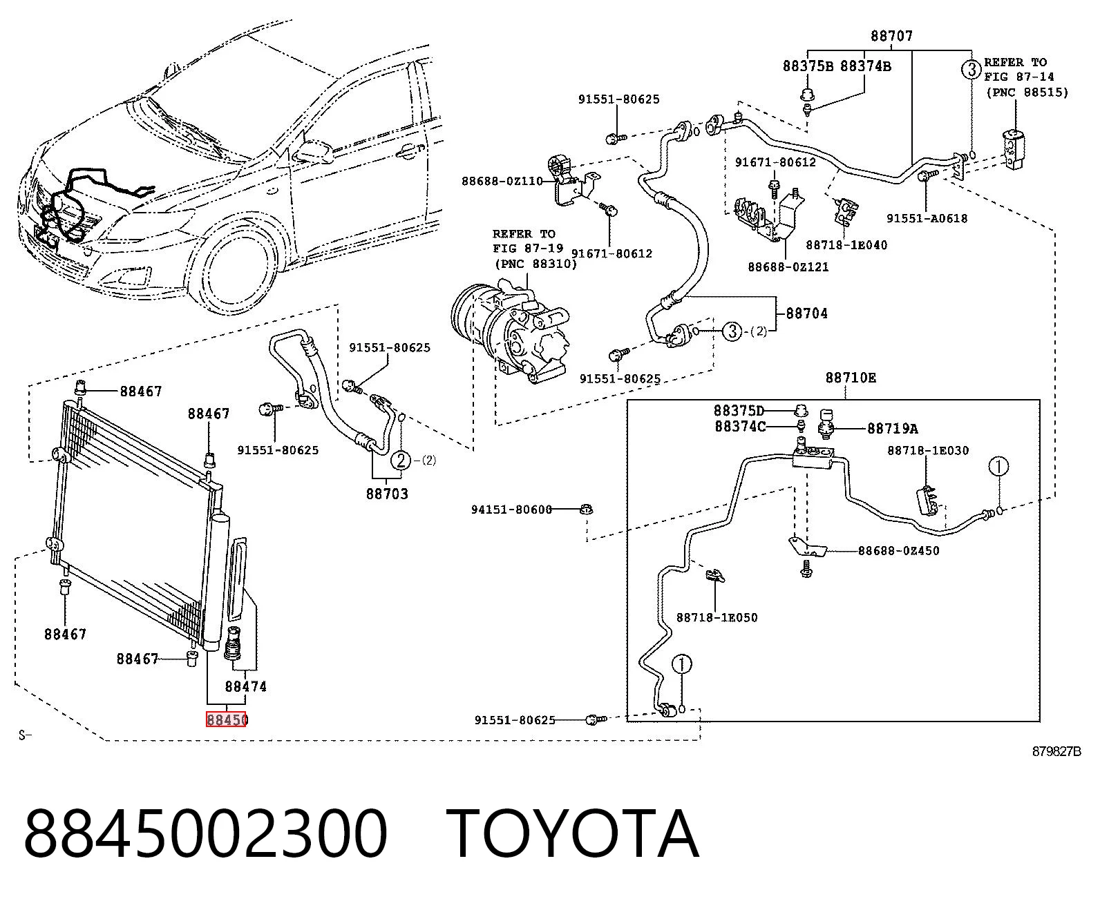  Chłodnica klimatyzacji Toyota Avensis 3