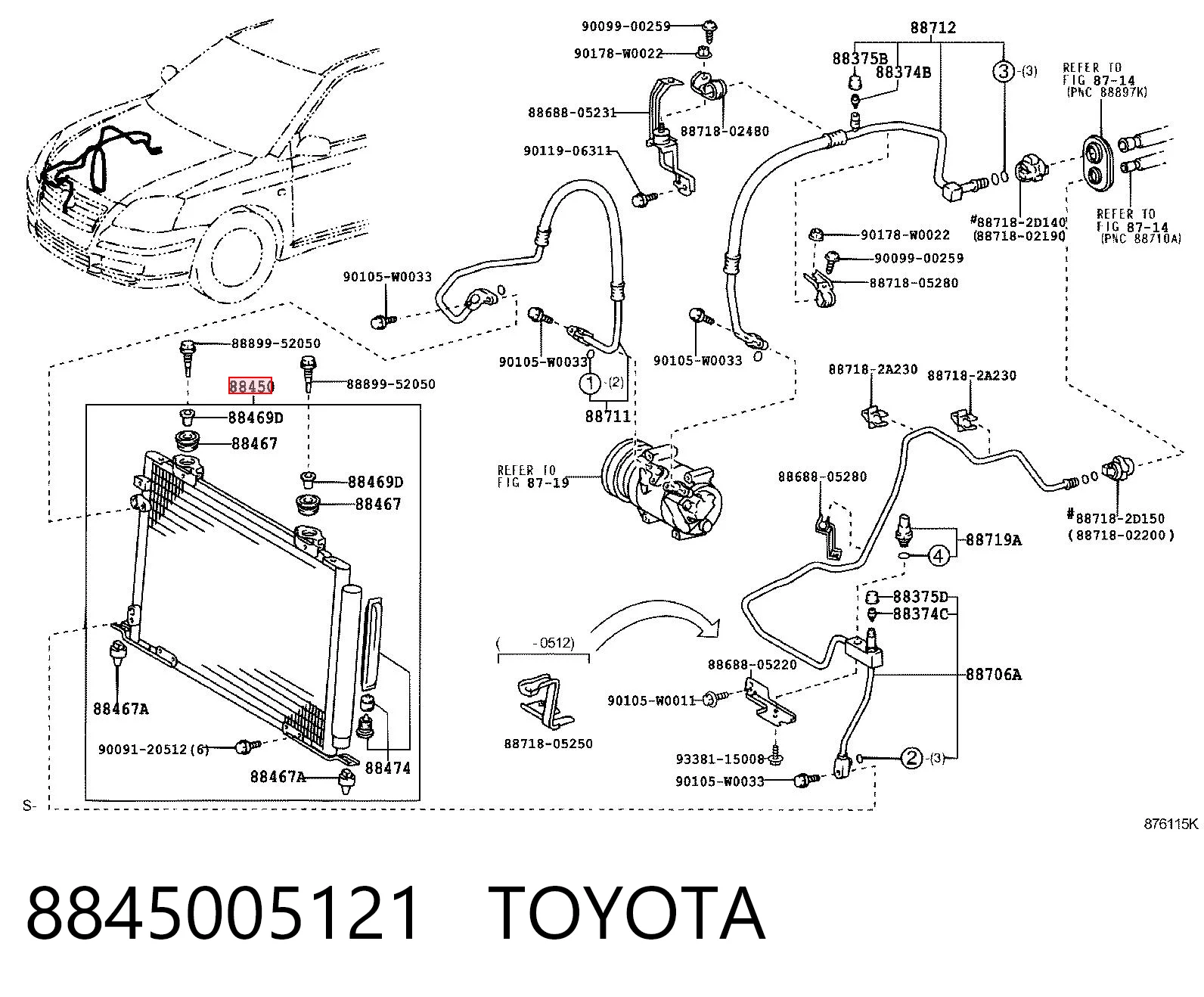 8845005121 Toyota