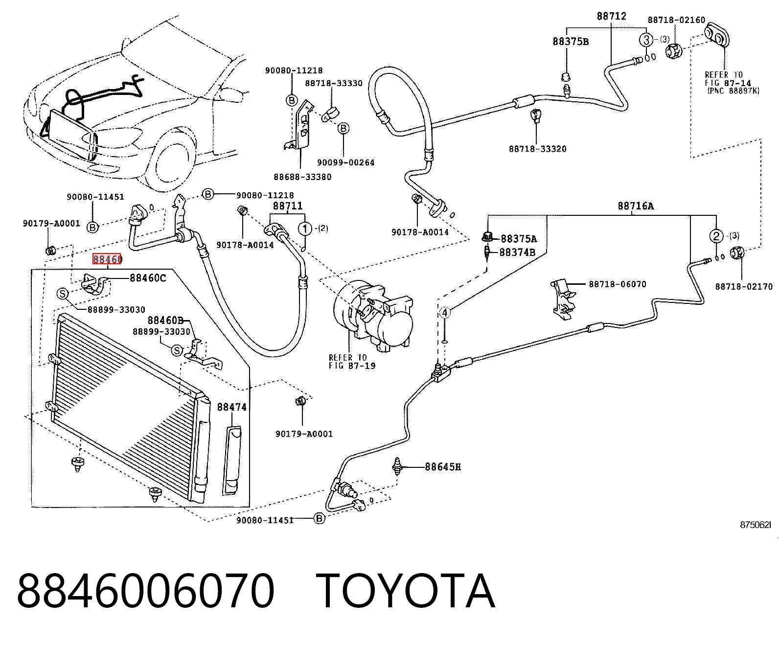 Chłodnica klimatyzacji do Toyota Camry V V30