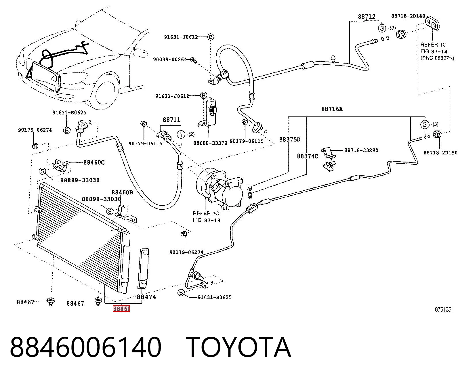  Chłodnica klimatyzacji Toyota Camry 5