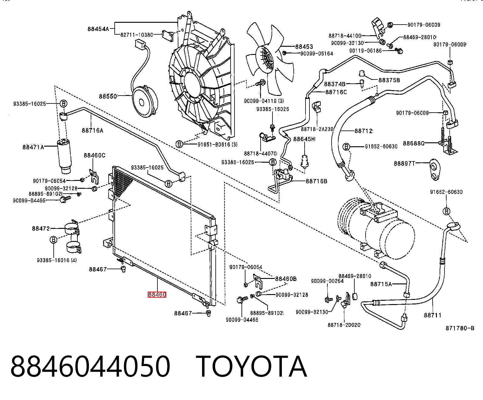 Chłodnica klimatyzacji do Toyota Picnic  XM1