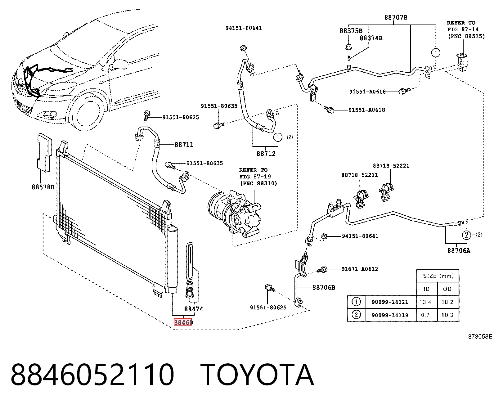 8846052110 Toyota