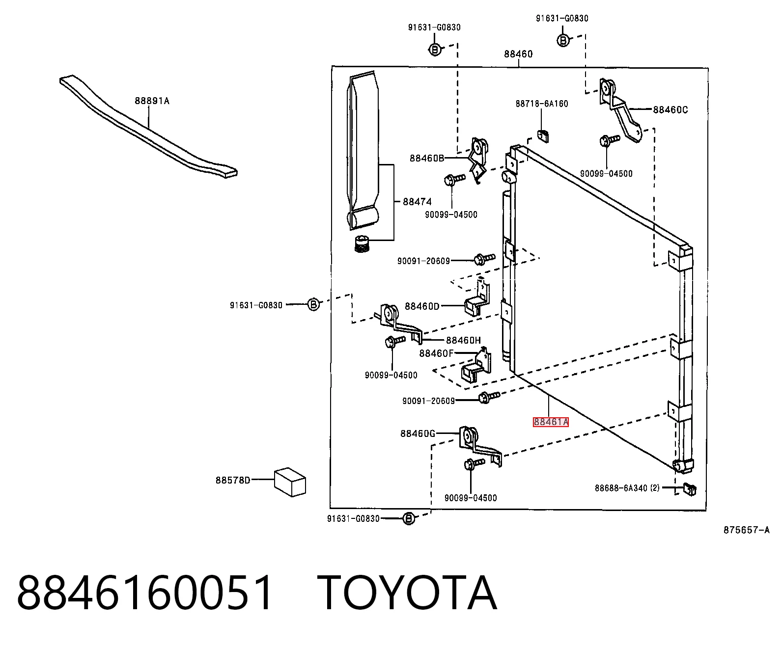 8846160051 Toyota