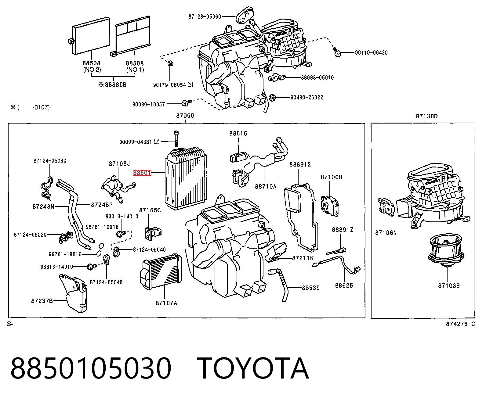 Kupić Parownik klimatyzacji Toyota Avensis T22 w dobrej cenie