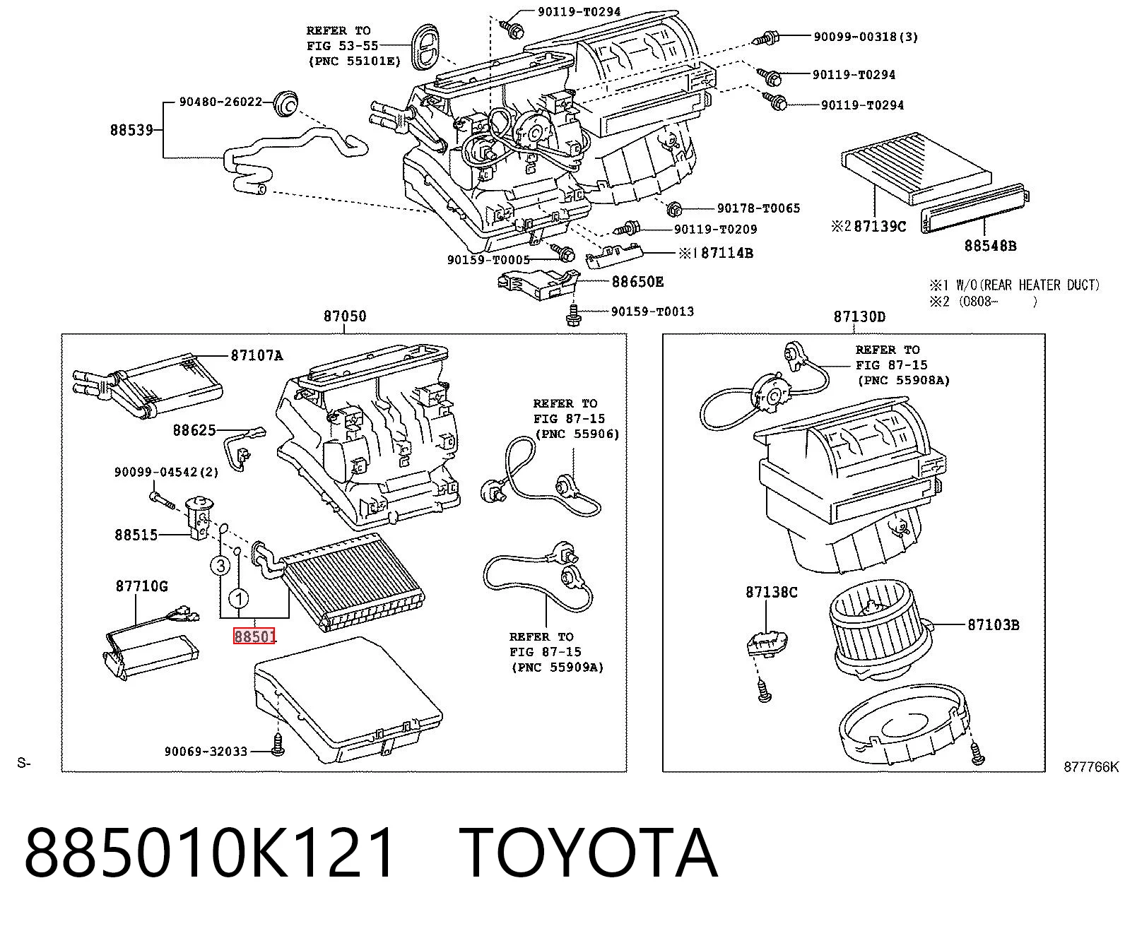 Parownik klimatyzacji do Toyota Hilux KUN25