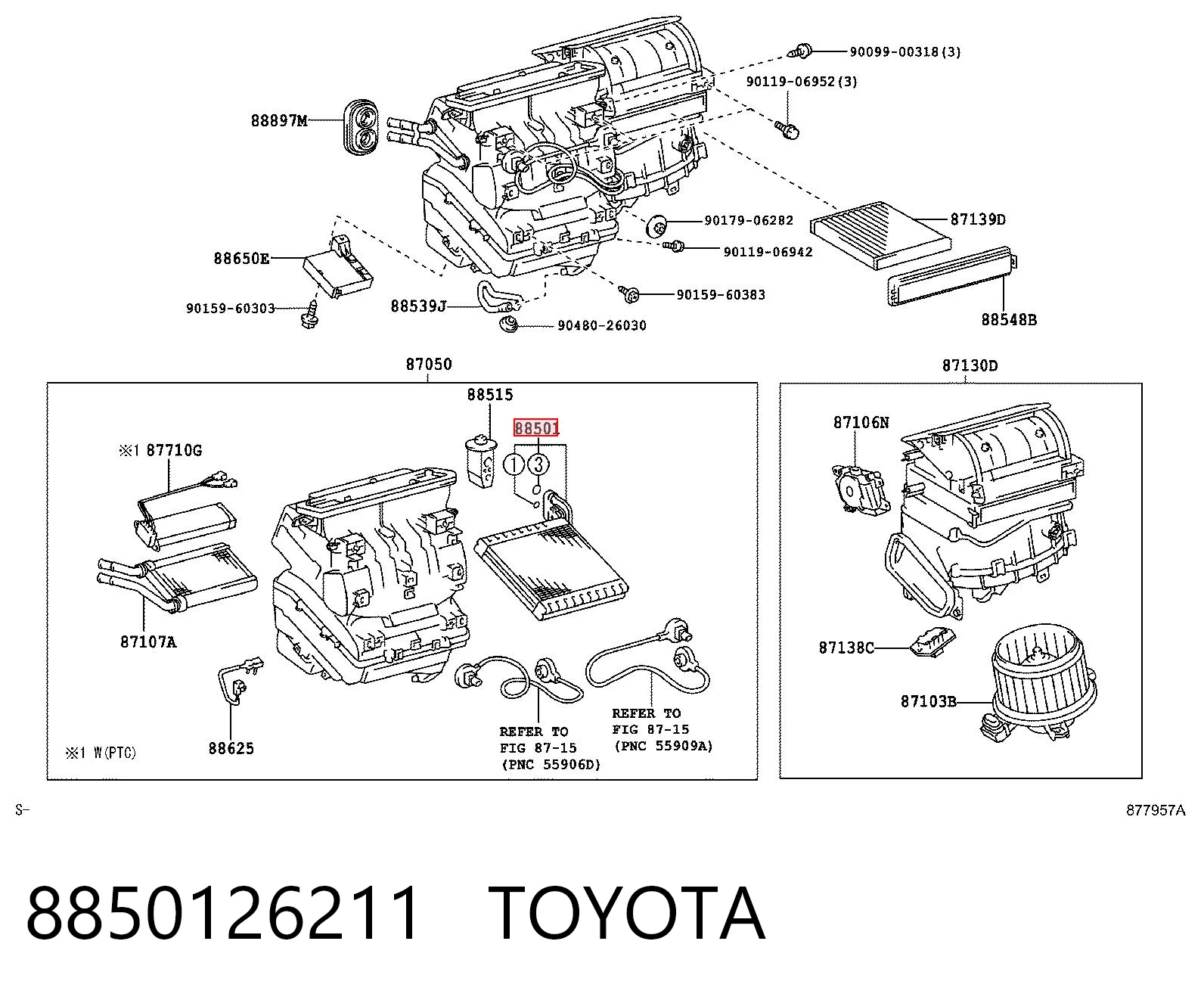 Do koszyka Parownik klimatyzacji Toyota RAV4 III A3
