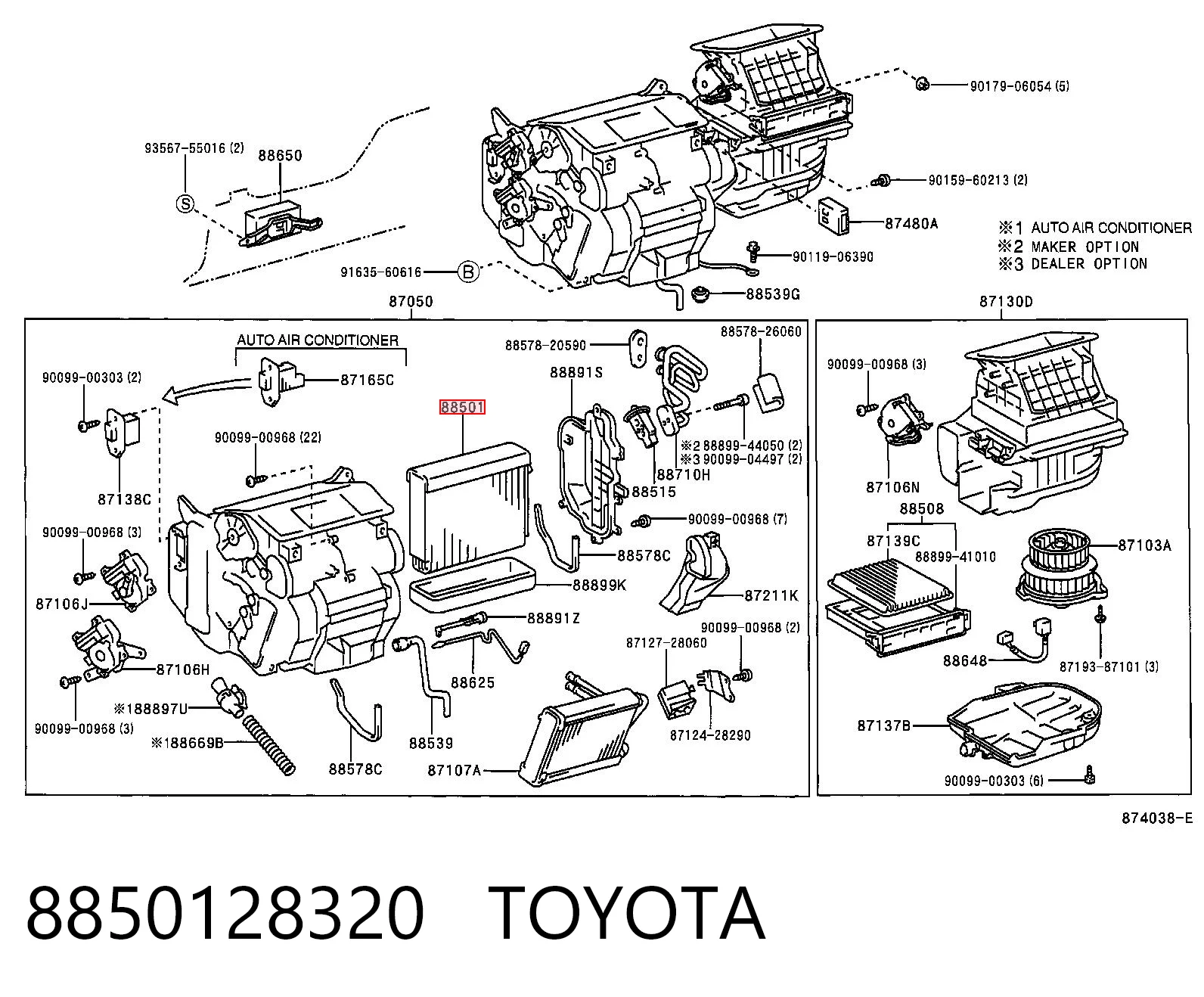 Parownik klimatyzacji do Toyota Avensis LCM
