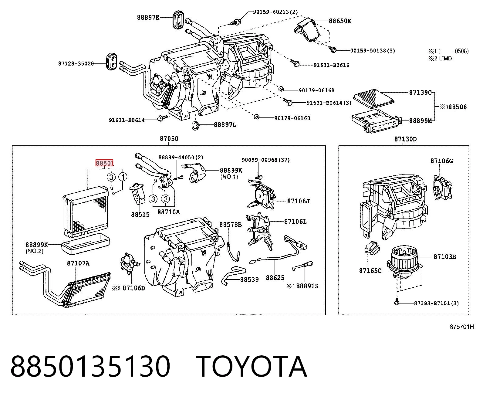 Do koszyka Parownik klimatyzacji Toyota Land Cruiser PRADO ASIA J12