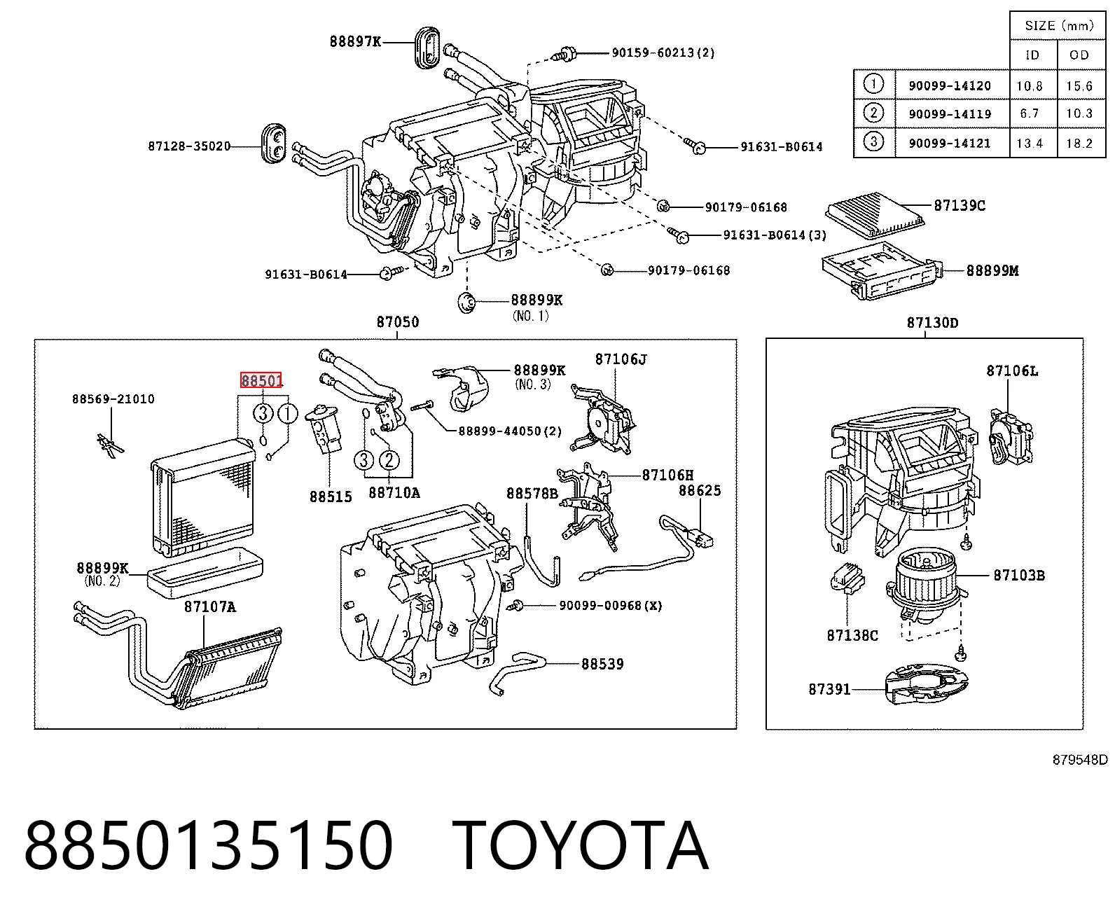 Parownik klimatyzacji do Toyota Fj Cruiser  GSJ1